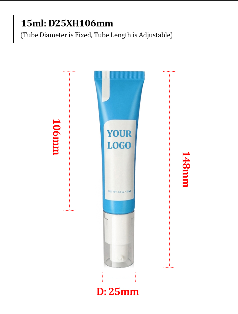 Airless Pump Hand Cream Tube Airless Pump Hand Cream Tube