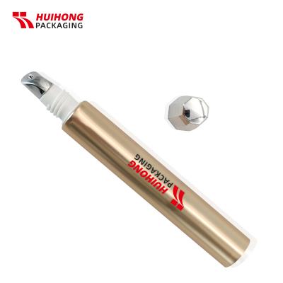 Tubo de creme do ouro de 20ml com o aplicador de metal da cabeça da liga do zinco para cosméticos