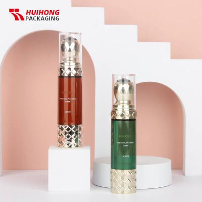 Garrafa facial de 30ml da massagem do rolo da essência com frasco de Petg da forma do diamante