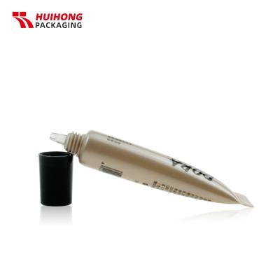 Tubo de fundação líquido de tamanho pequeno 10 ml com bocal e tampa do parafuso