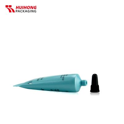 Tubo de creme de olho fosco azul 10 ml com tampa de bala