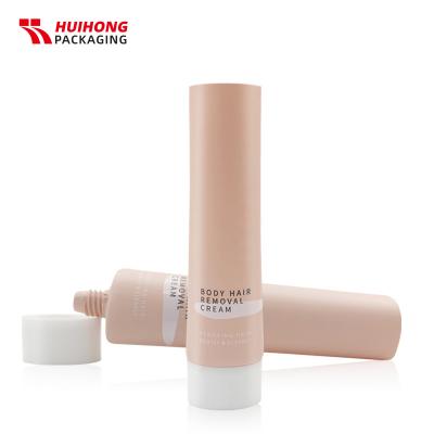 Tubo de aperto creme do creme do cabelo do corpo 80ml com tampa superior oval do parafuso