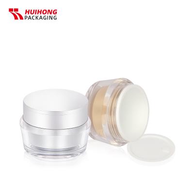 Frascos de acrílico de recipiente de creme personalizado de 50 ml com tampas frascos de esfoliação corporal
