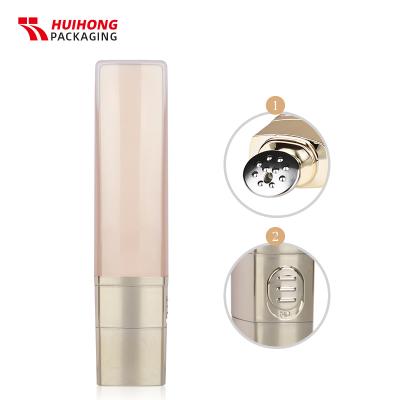 Tubos de rolo de massagem de ar de creme para os olhos de luxo com interruptor de vibração de cabeça de liga de zinco
