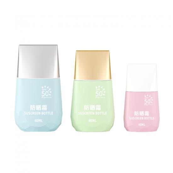 20ml 40ml 60ml Family Set  Plastic Soft Squeeze Sunscreen Bottle.