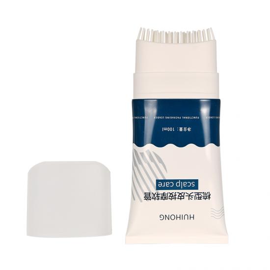 D55 Hair Scalp Care Serum Package Plastic Tube With Comb Applicator.