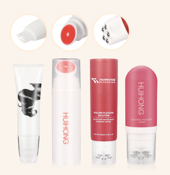 Embalagem de massagem cosmética.